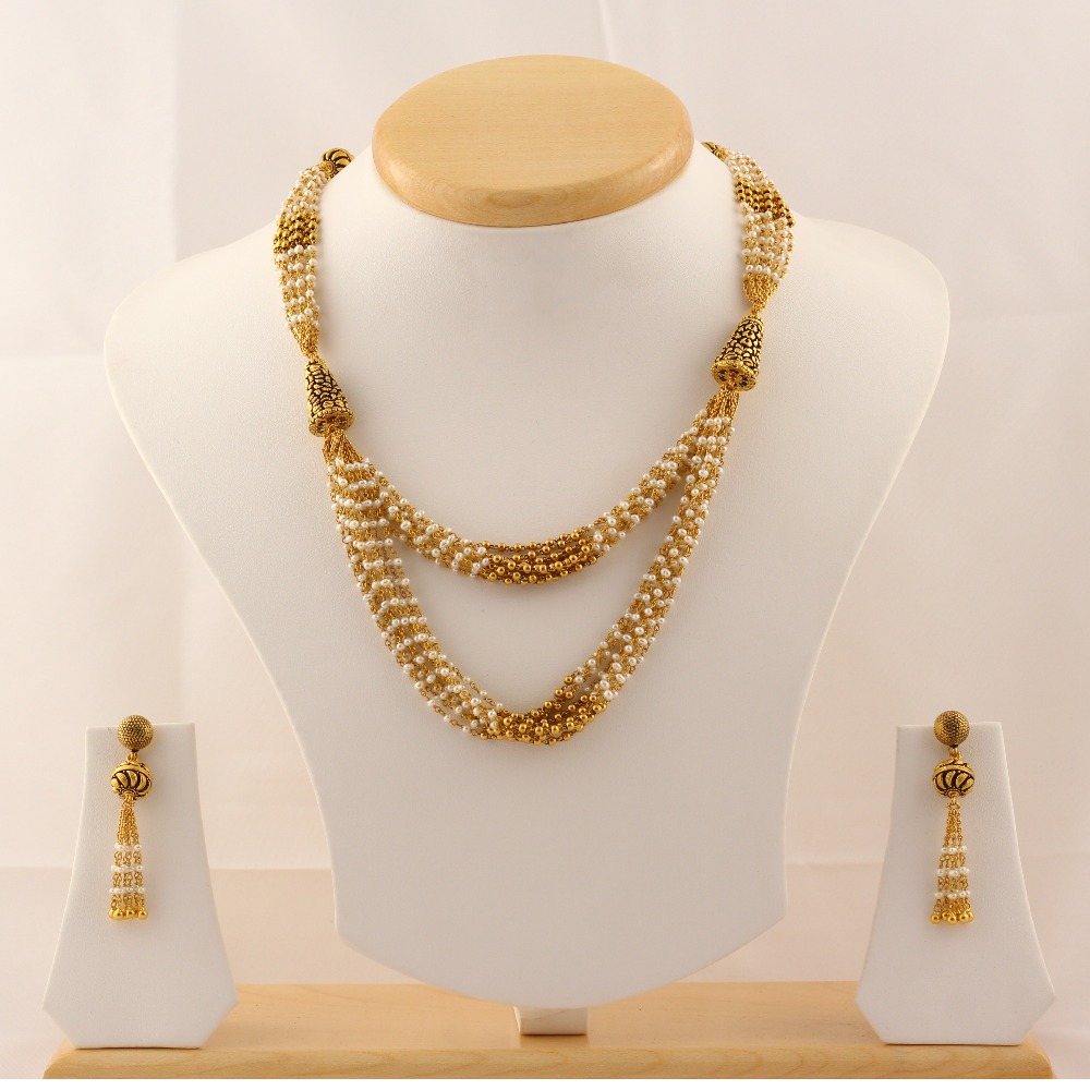 22KT Ladies Classic Necklace Set Pieces
