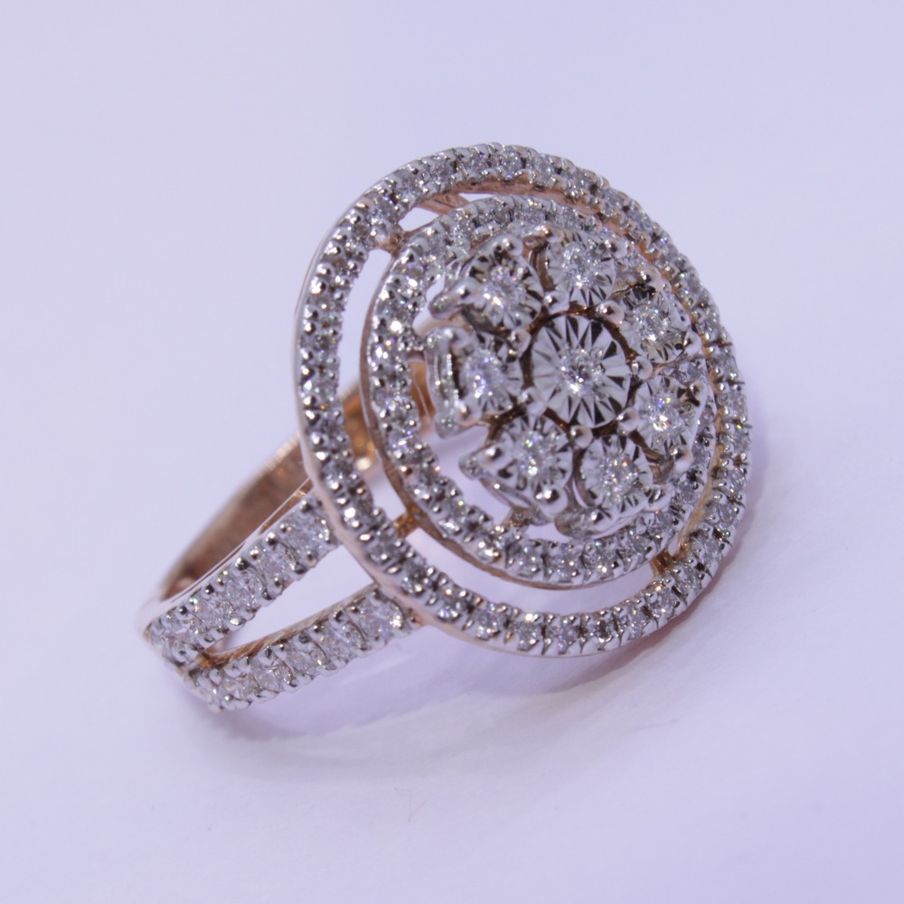 18K gold diamond ring agj-lr-308