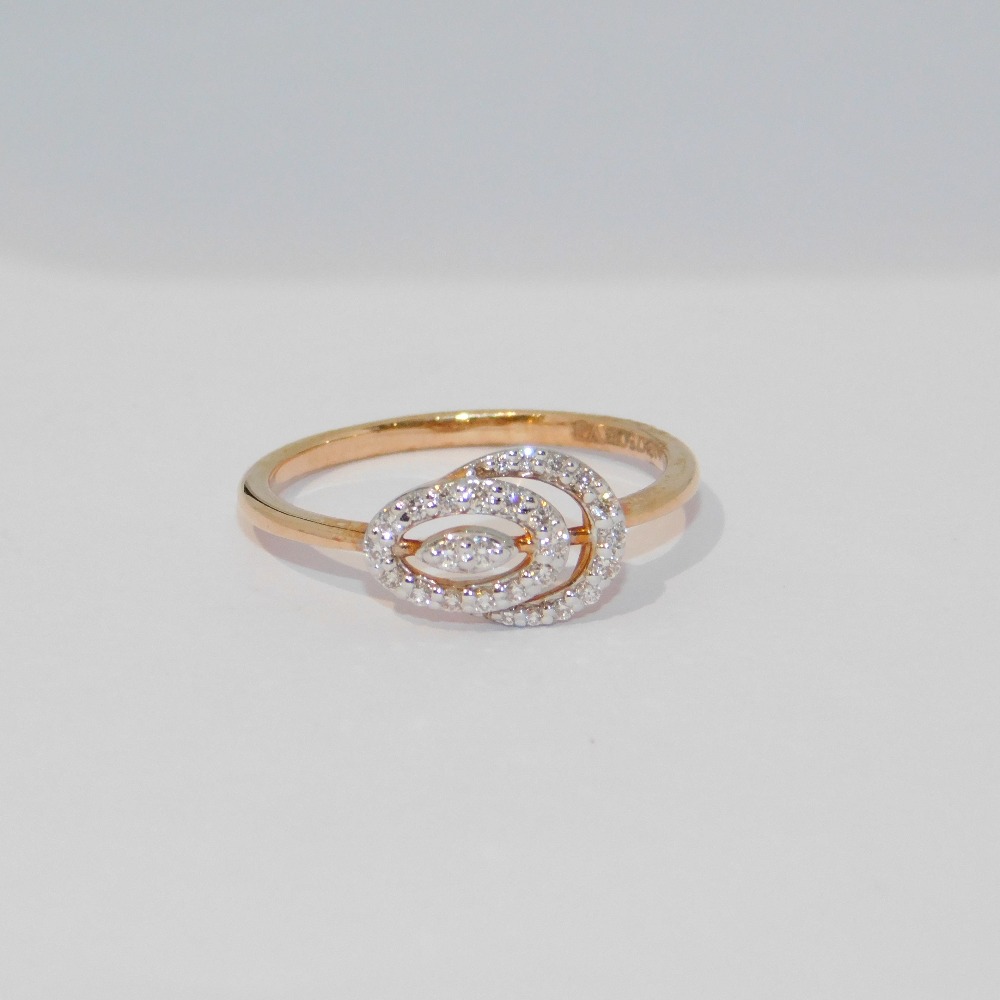18K gold diamond ring agj-lr-301