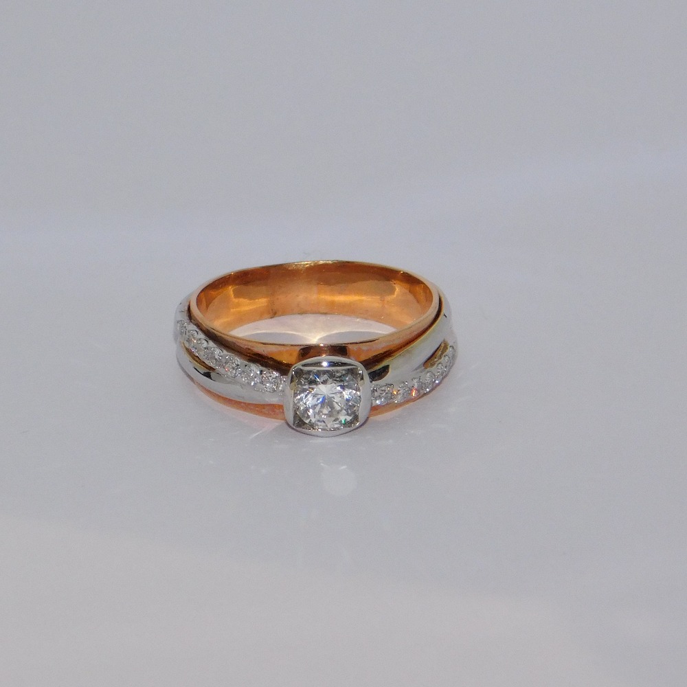 18K gold diamond ring agj-lr-300