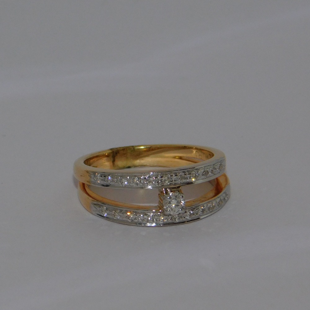 18K gold diamond ring agj-lr-276
