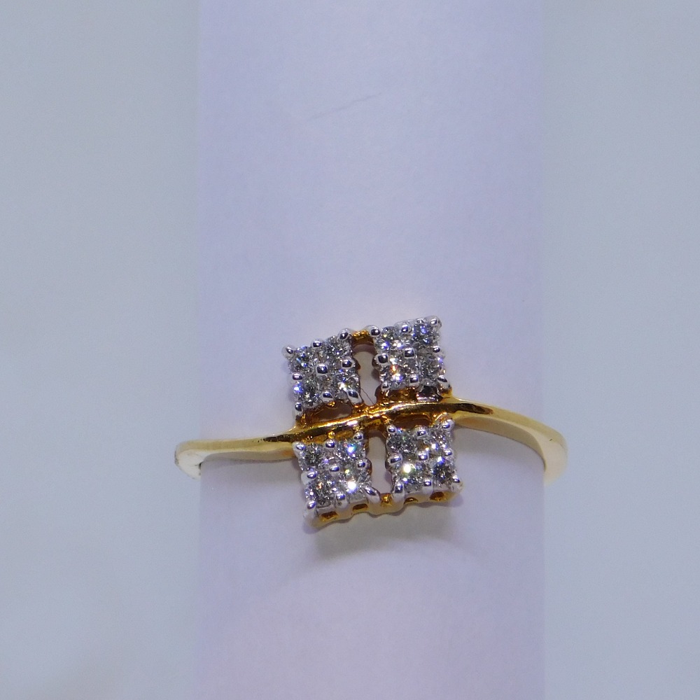 18K gold diamond ring agj-lr-124