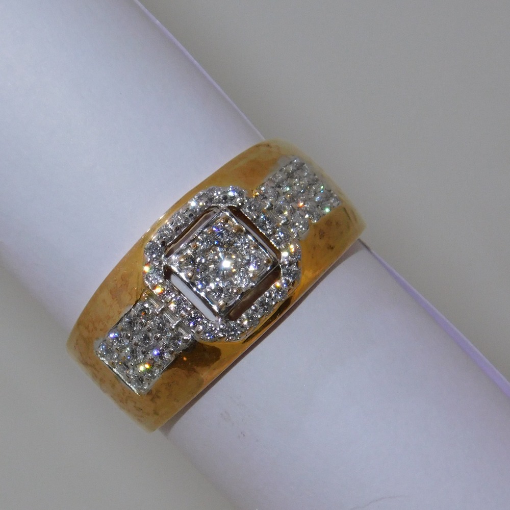 18K gold diamond ring agj-gr-174