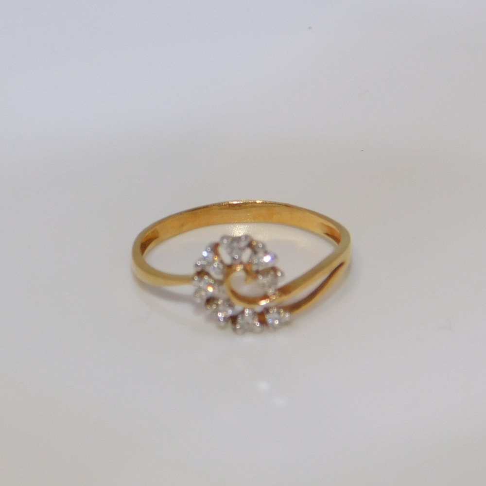 18K gold diamond ring agj-lr-142