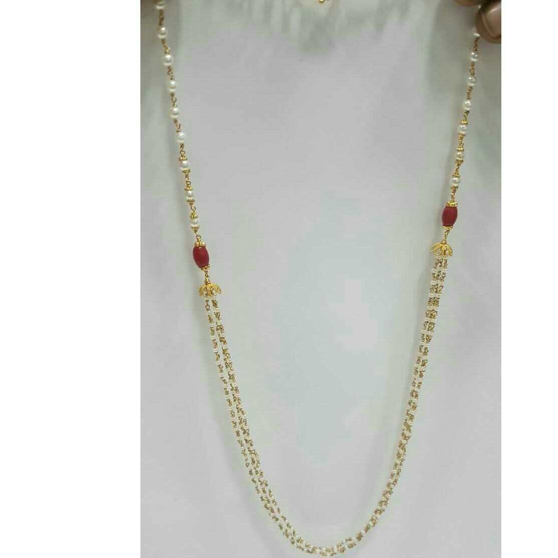 22K / 916 Antique Gold Gents Moti Mala