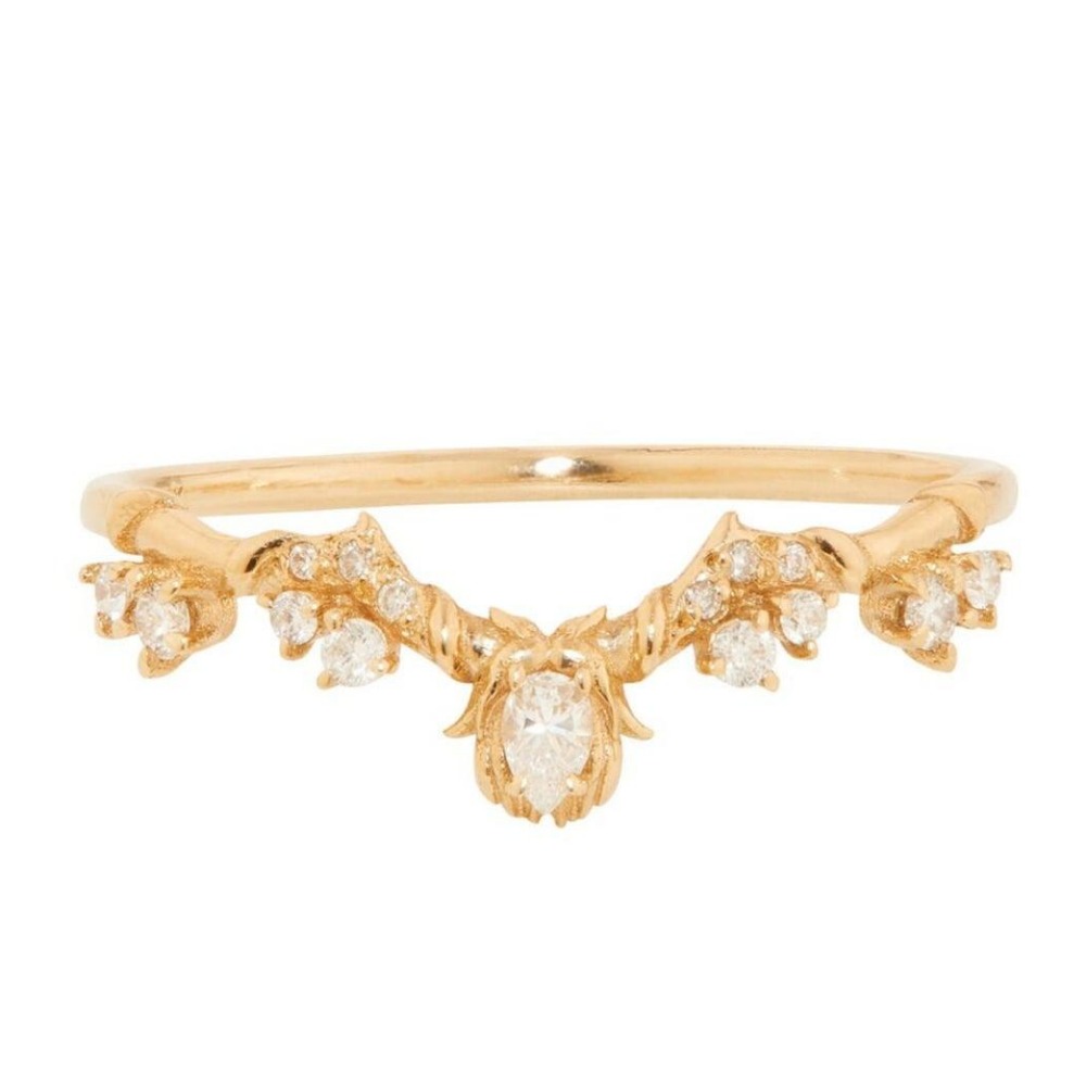 Yellow gold 18KT vVS1EF DIAMOND RING