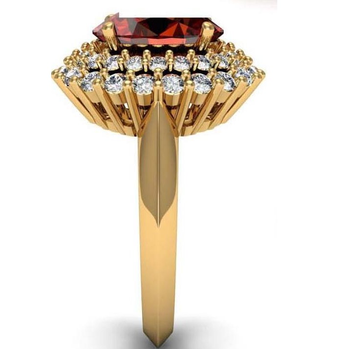 yellow gold 18kt diamond ring