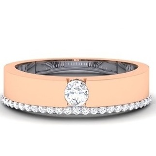 Rose gold Diamond Ring Ladies band