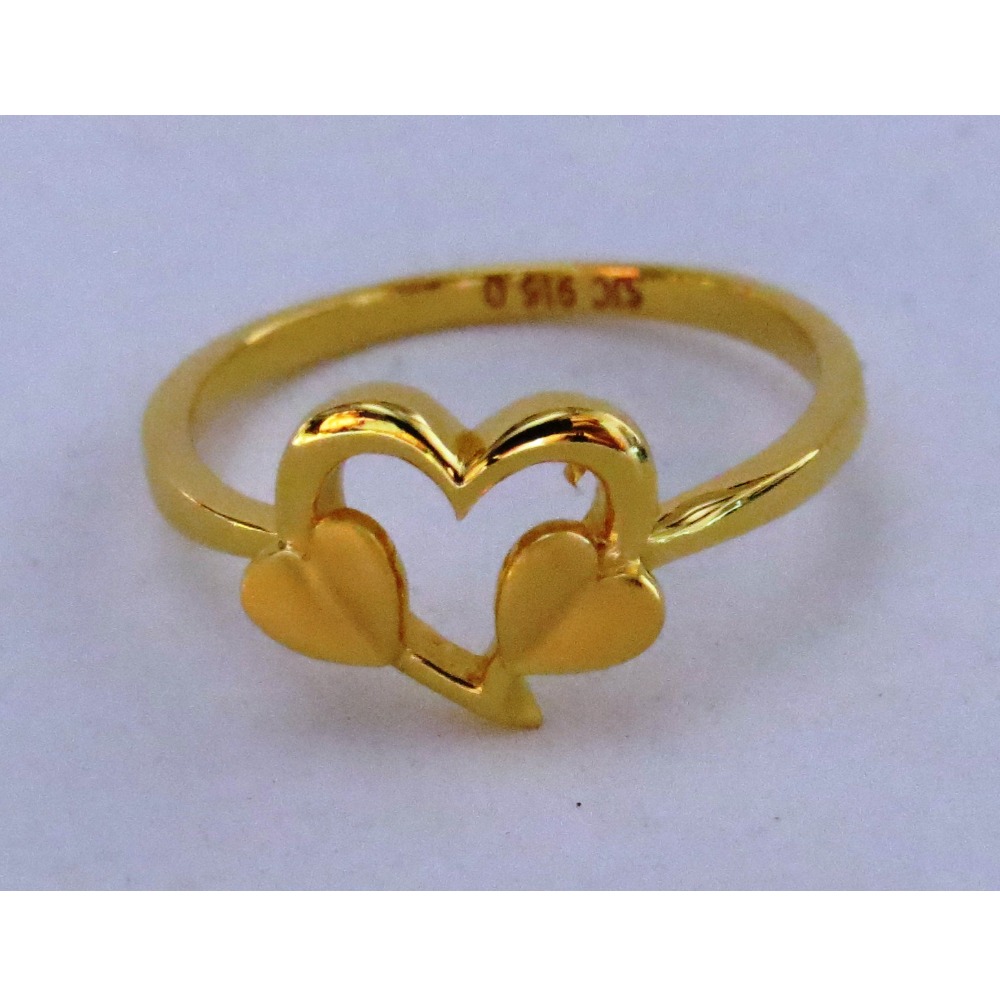 916 plain casting heart shape ring