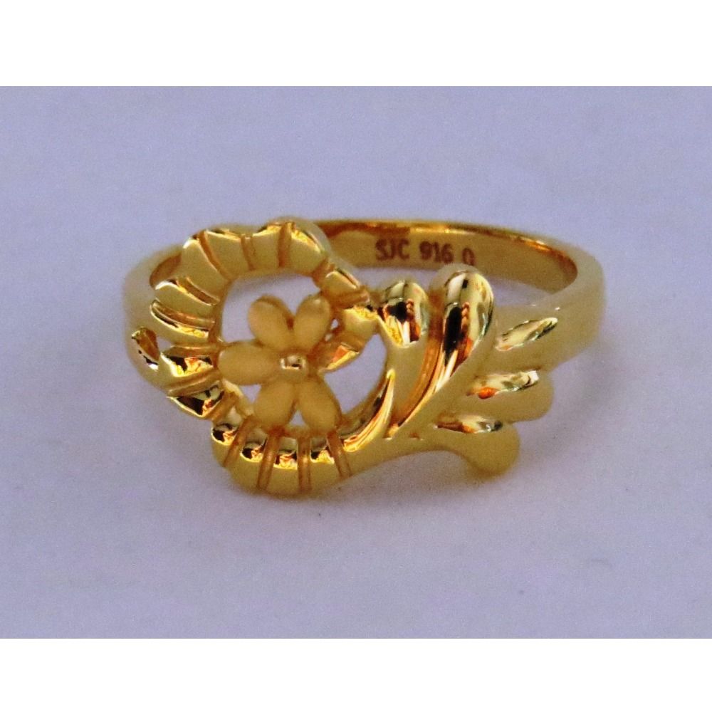22kt gold plain casting ladies ring
