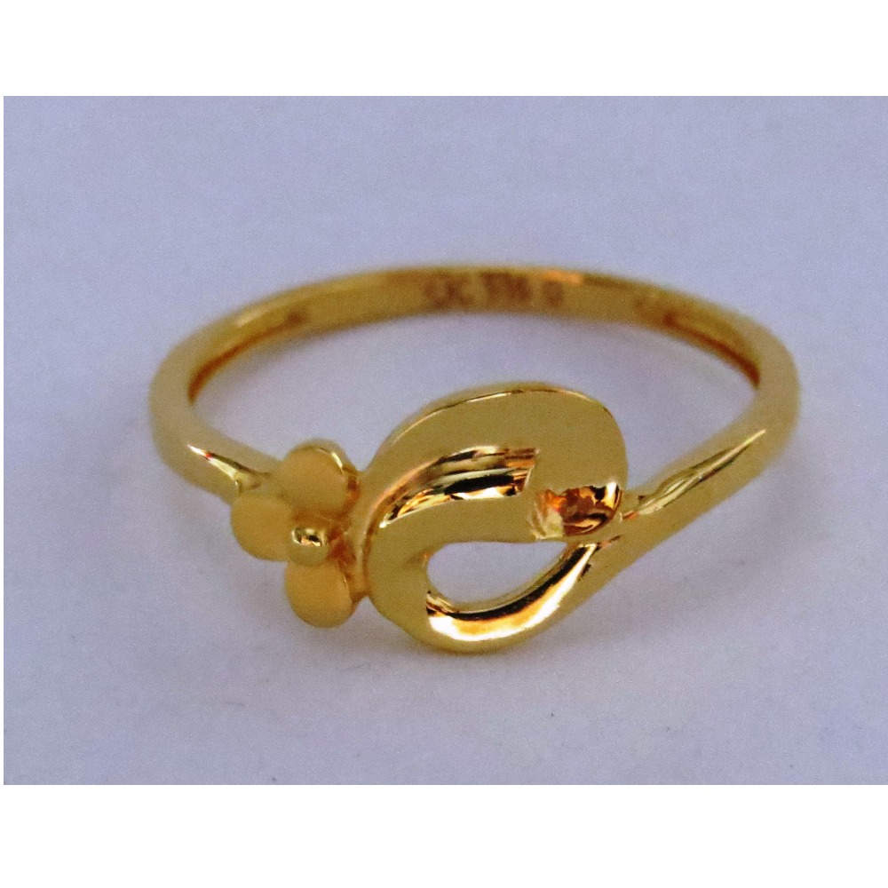 916 plain casting flower ring for ladies
