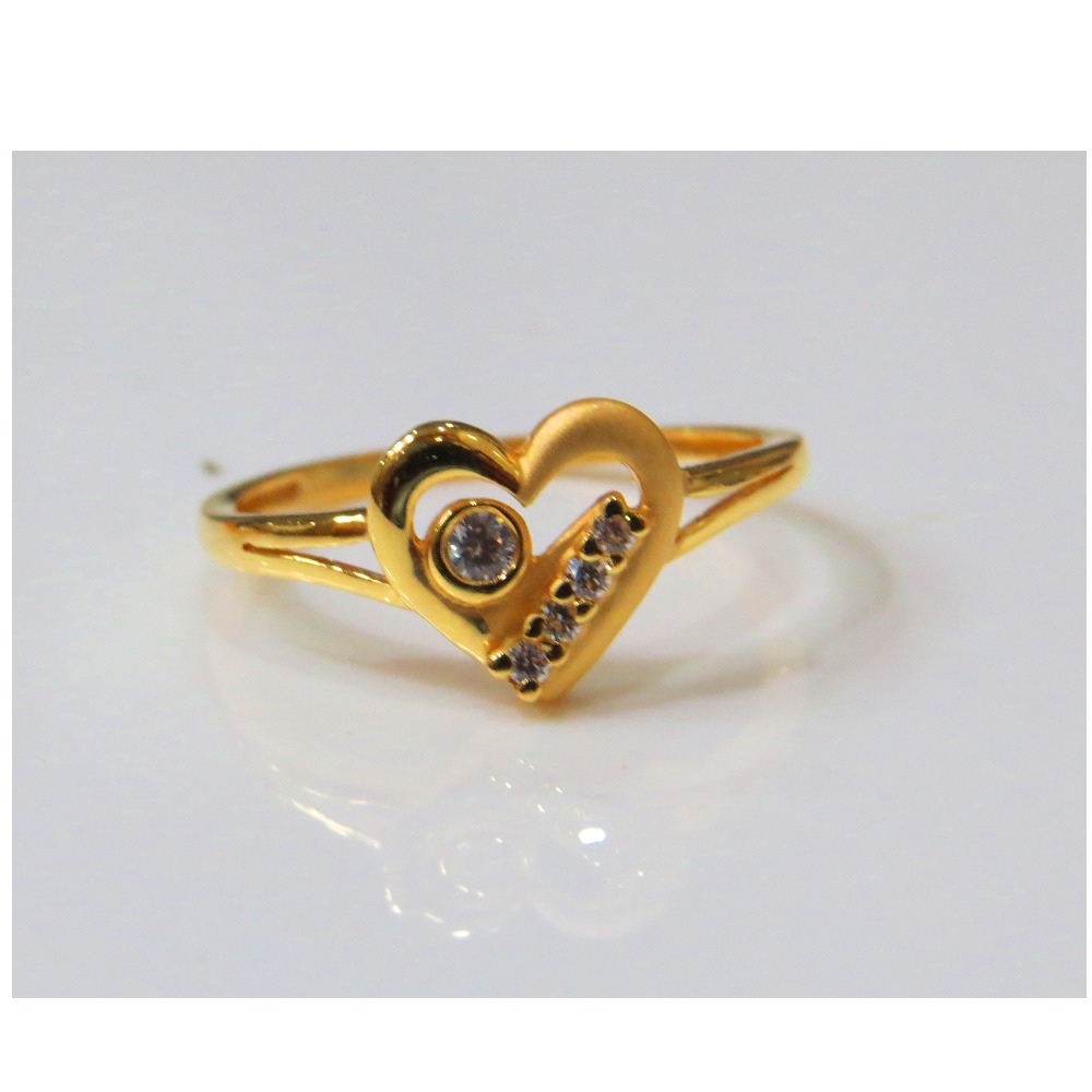 22kt Gold Cz Casting Ladies Ring