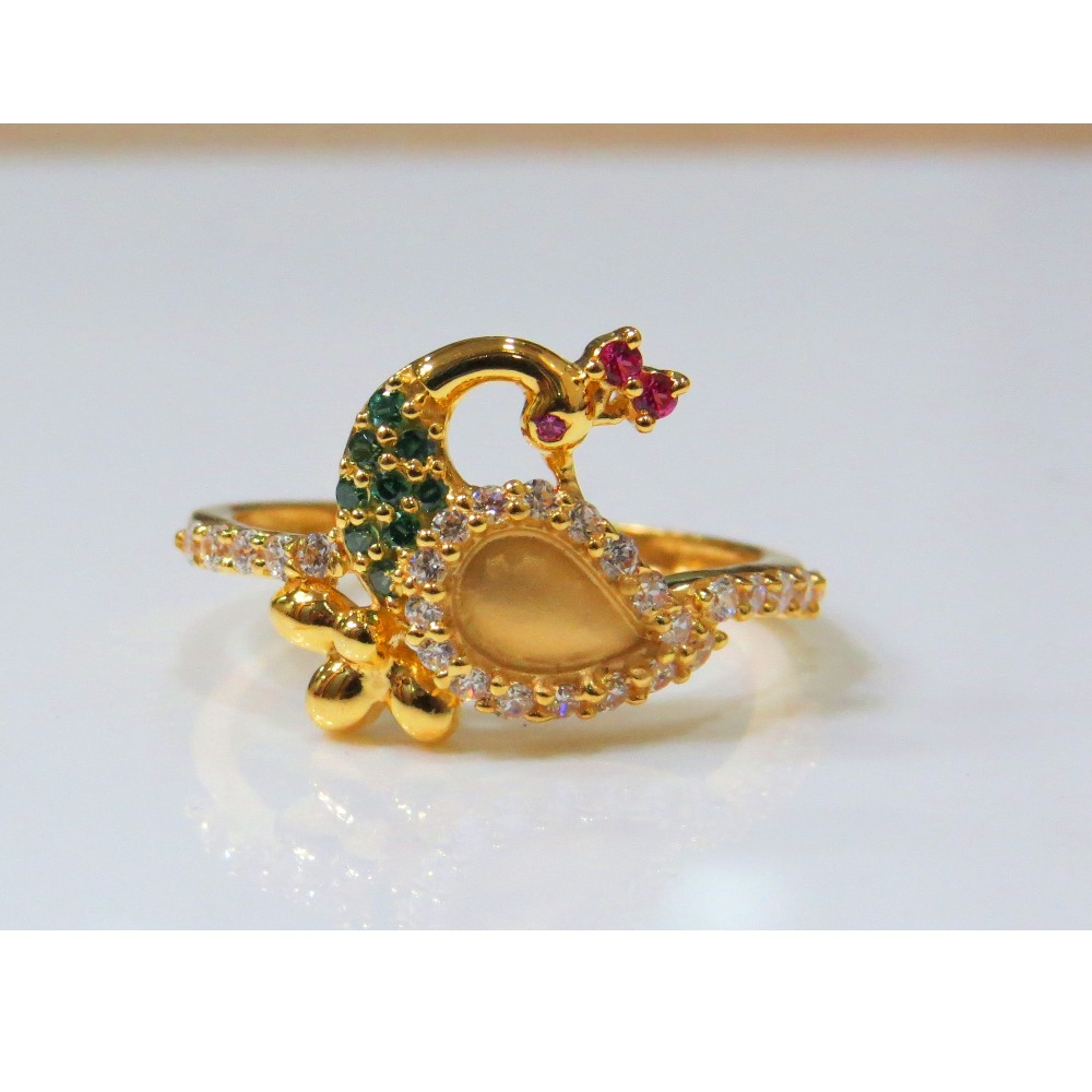 22kt gold cz casting ladies ring