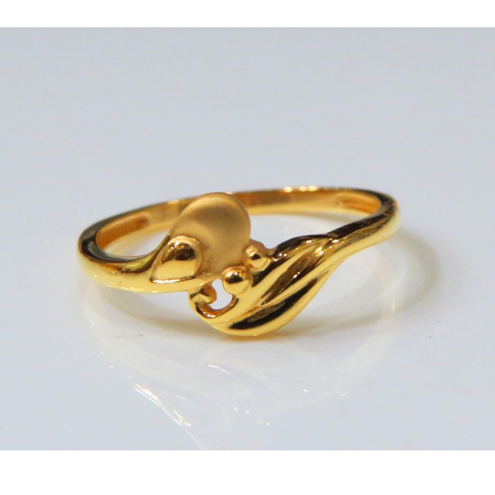 22kt Gold Plain Casting Ladies Ring