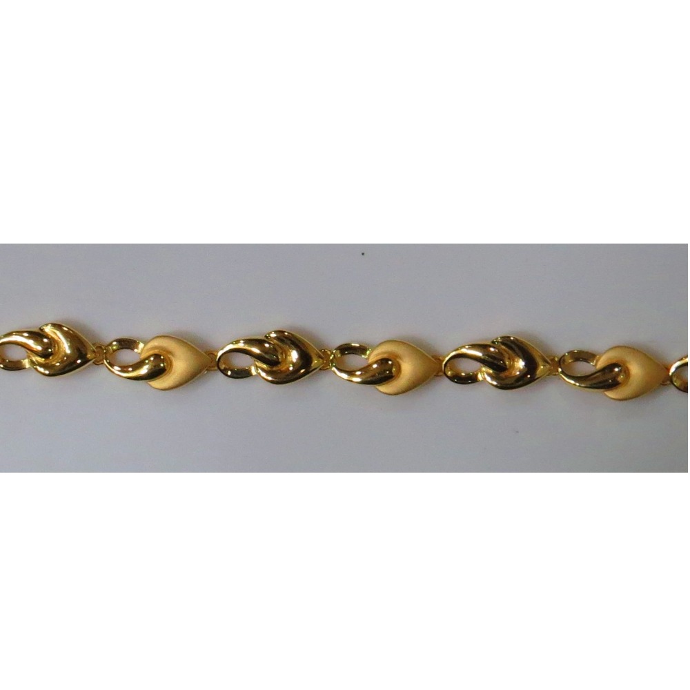 22kt Gold Plain Casting Ladies Bracelet