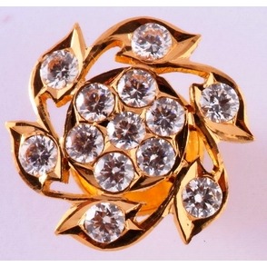 22KT gold Close Setting fancy stud earring mv-se01