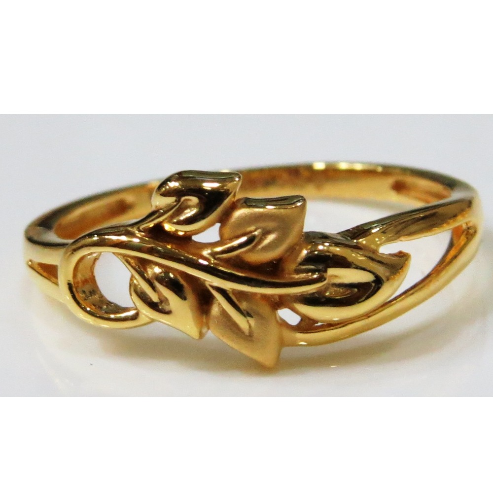 22kt gold casting plain fancy ring for women plr-5