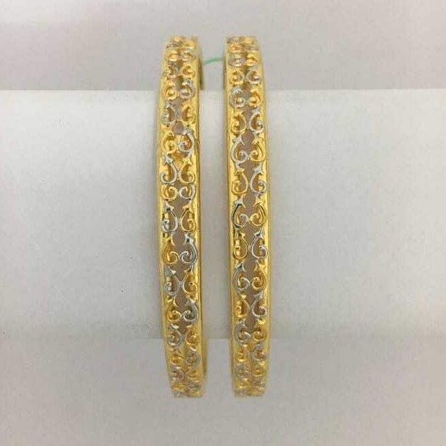 916 Gold Antique Ladies Yellow Bangle