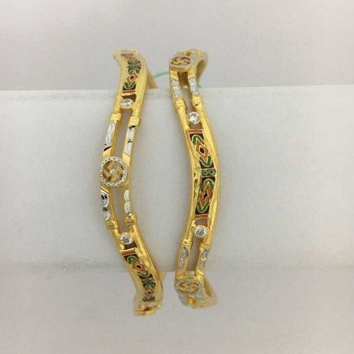 22KT Yellow Gold Ladies Classic Indian Bangles