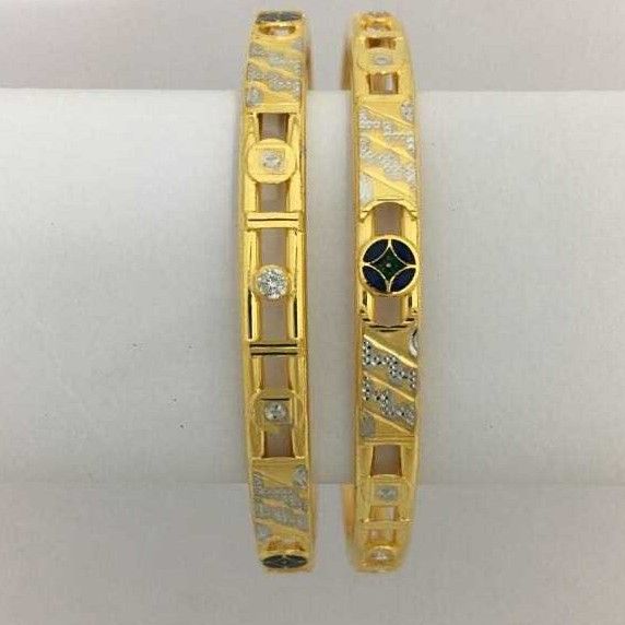 916 Ladies Gold Antique Stylish Bangles