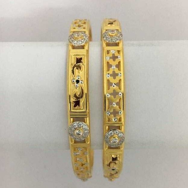916 Gold Indian Antique Ladies Bangles