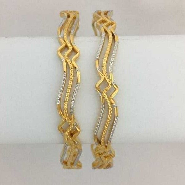 22KT Antique Gold Ladies Stylish Bangles