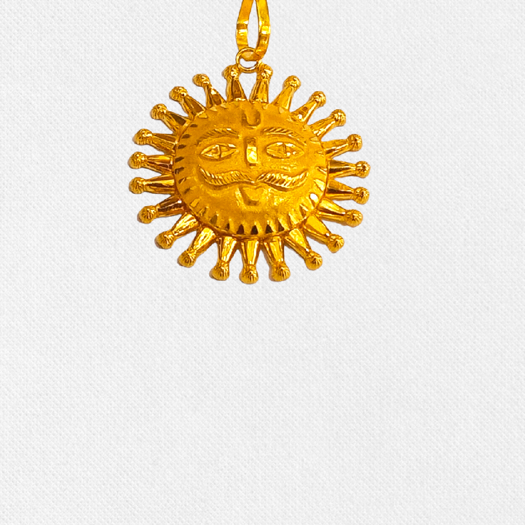 Fancy Sun Pendant For Gents