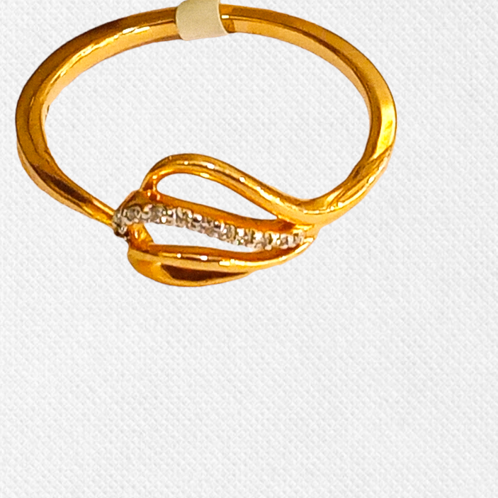 Gold Fancy Ring For Girls