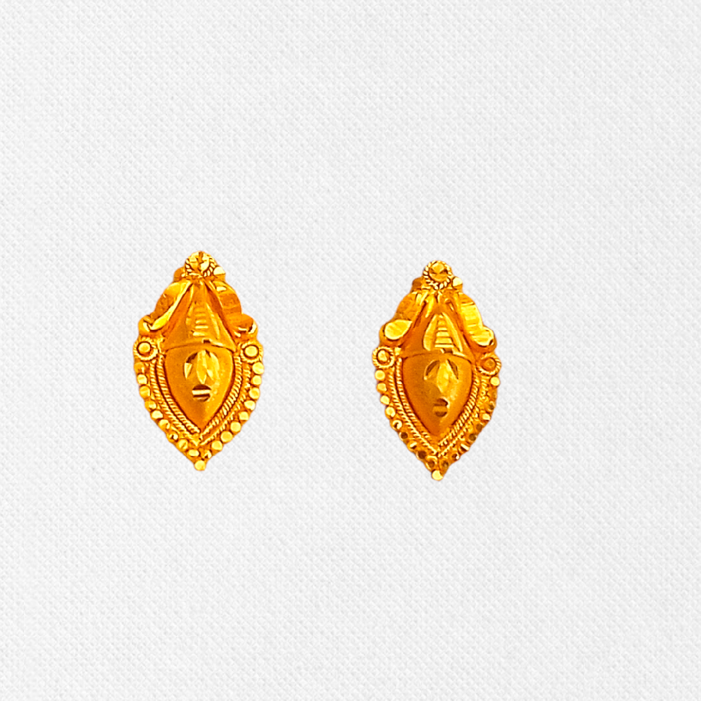 Gold Dailywear design Earrings