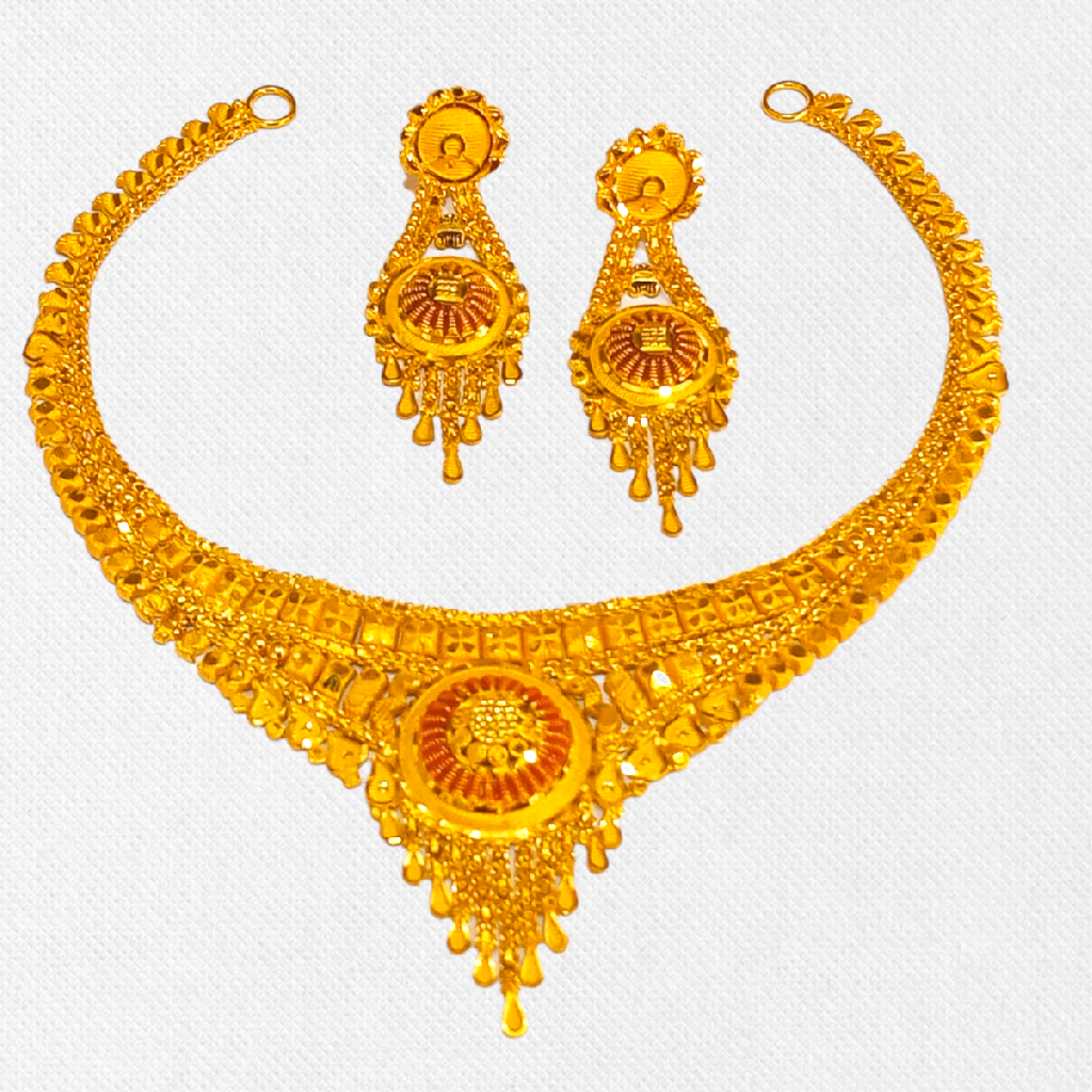 Gold 916 Bridal Set