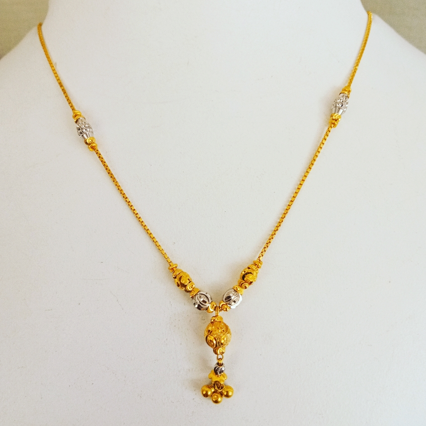 Gold fancy design necklace