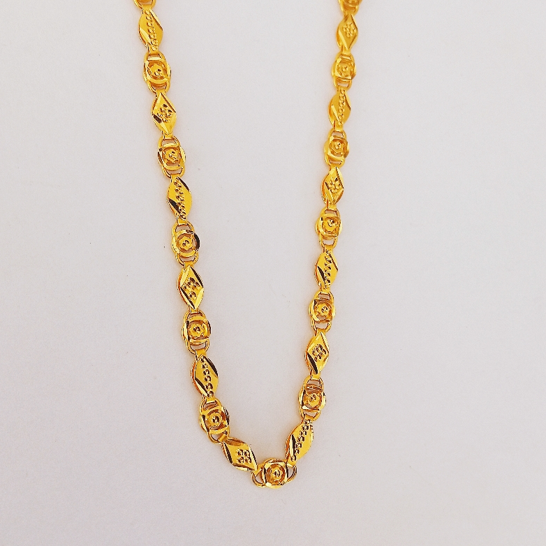 916 yellow gold chain for man