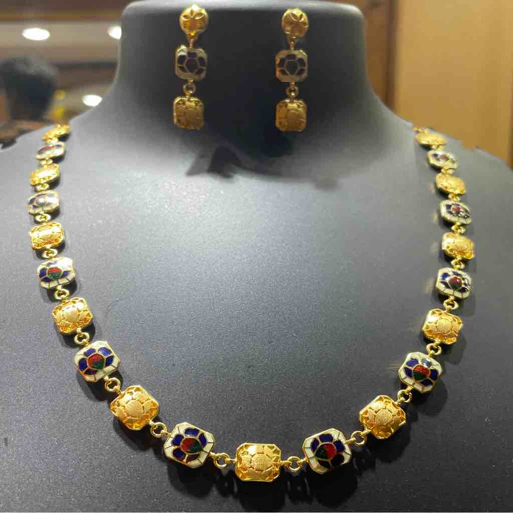 22k Gold Fancy Necklace Set