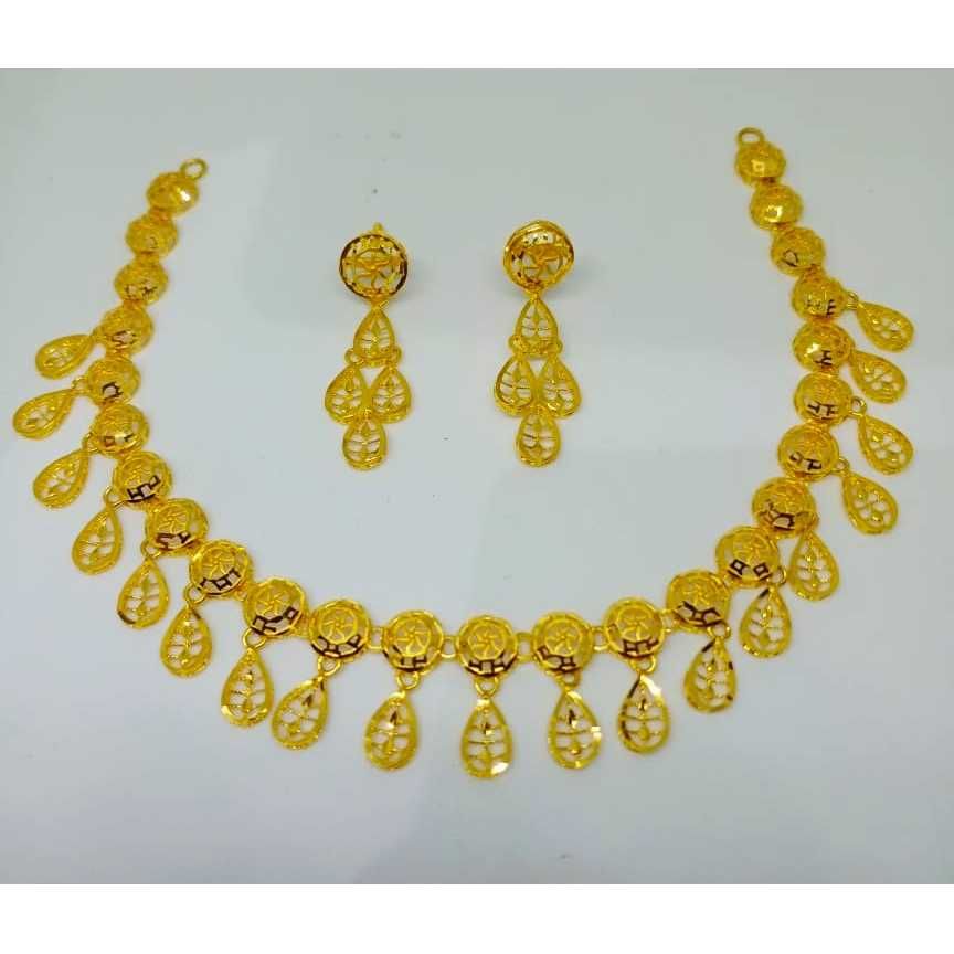 916 gold Turkish design necklace set bj-n017
