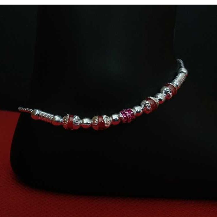 925 Silver Beads Ball Fancy Payal
