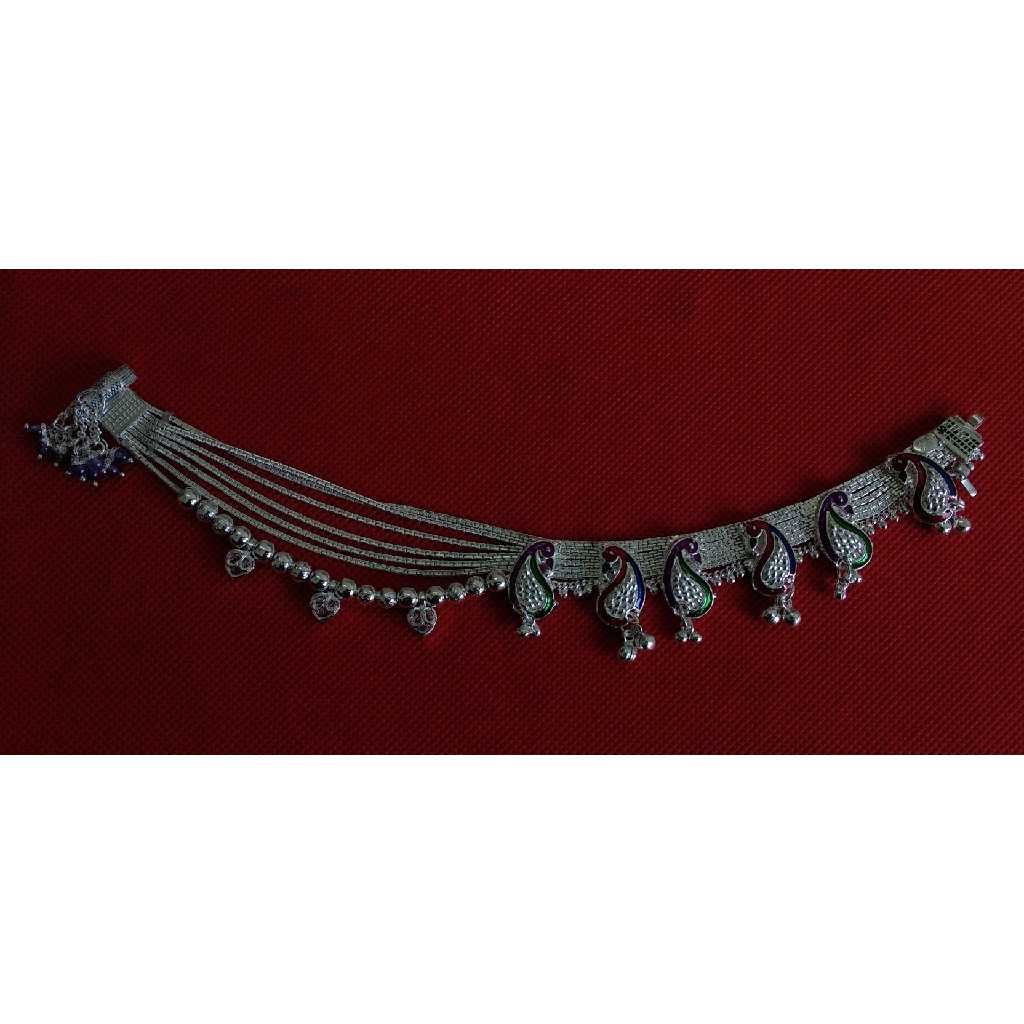 925 Silver Fancy Peacock Designer Payal
