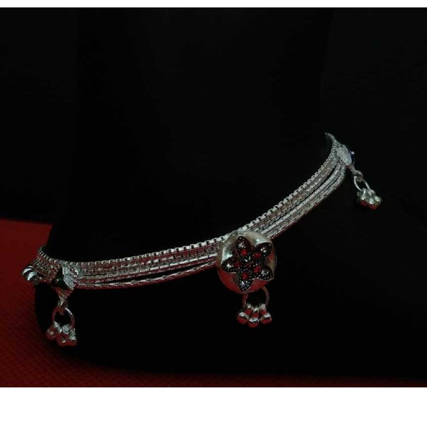 Multi Chains Silver Fancy Payal