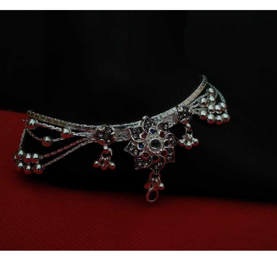 Traditional Heavy Silver Band Payal