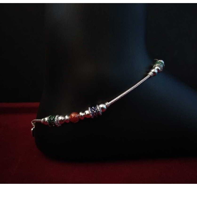 Silver Indian Ladies Simple Payal