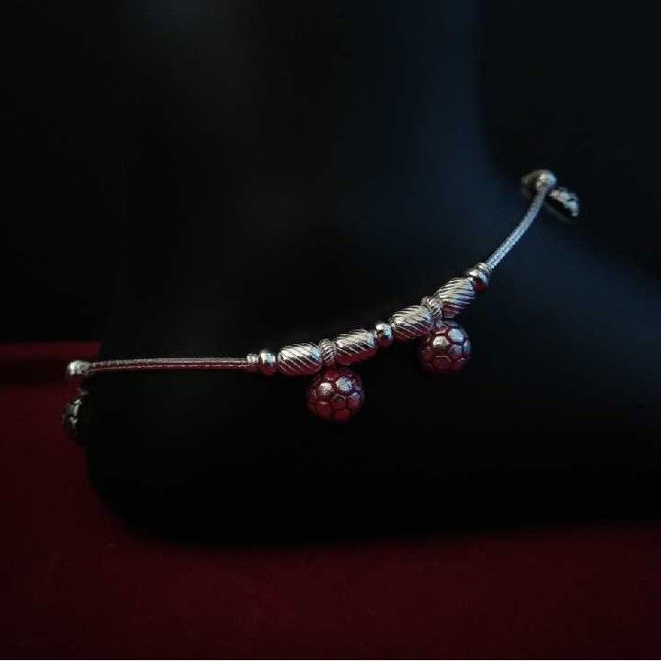 Silver Indian Plain Payal