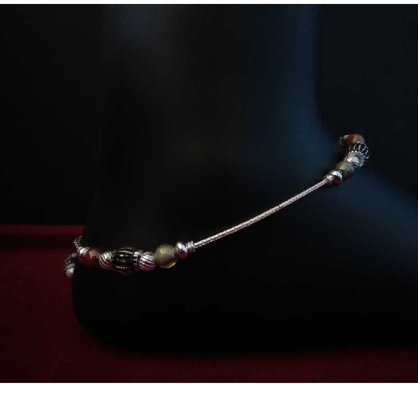 Silver Indian Ladies Moti Payal