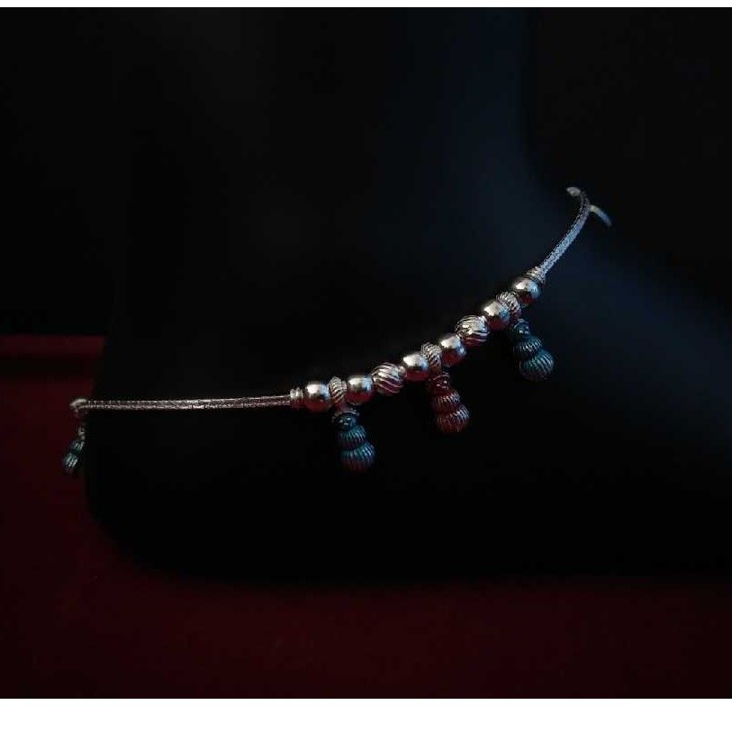 Silver Traditional Indian Fancy Payal