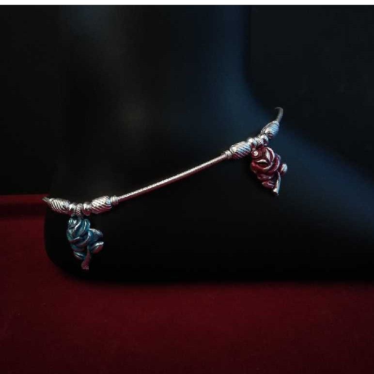Silver Indian Rose Payal