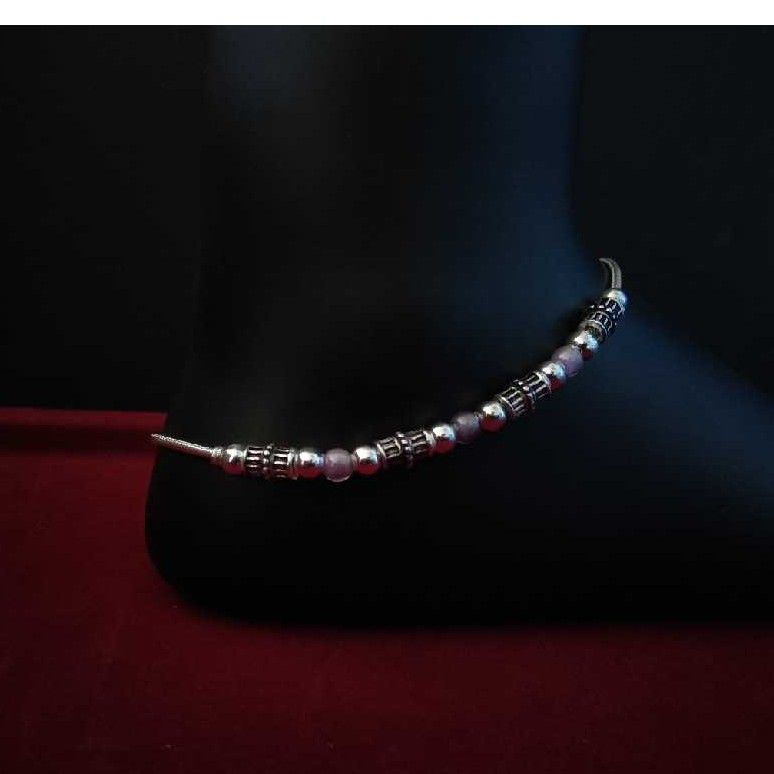 Charming Silver Indian Anklet