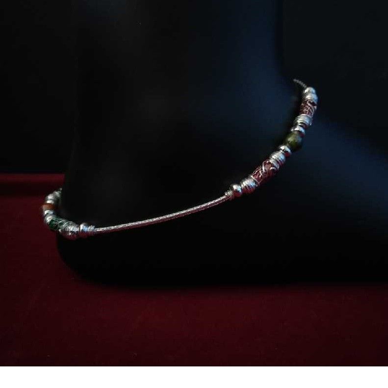 Charming Silver Indian Payal