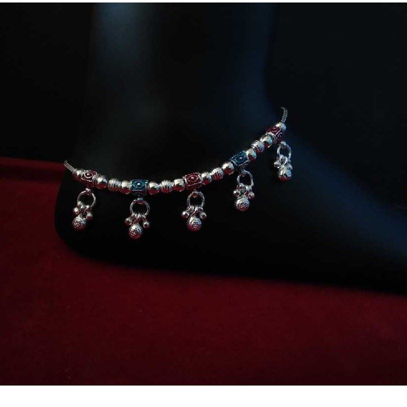 Silver Indian Ladies Attractive Modern Moti Payal