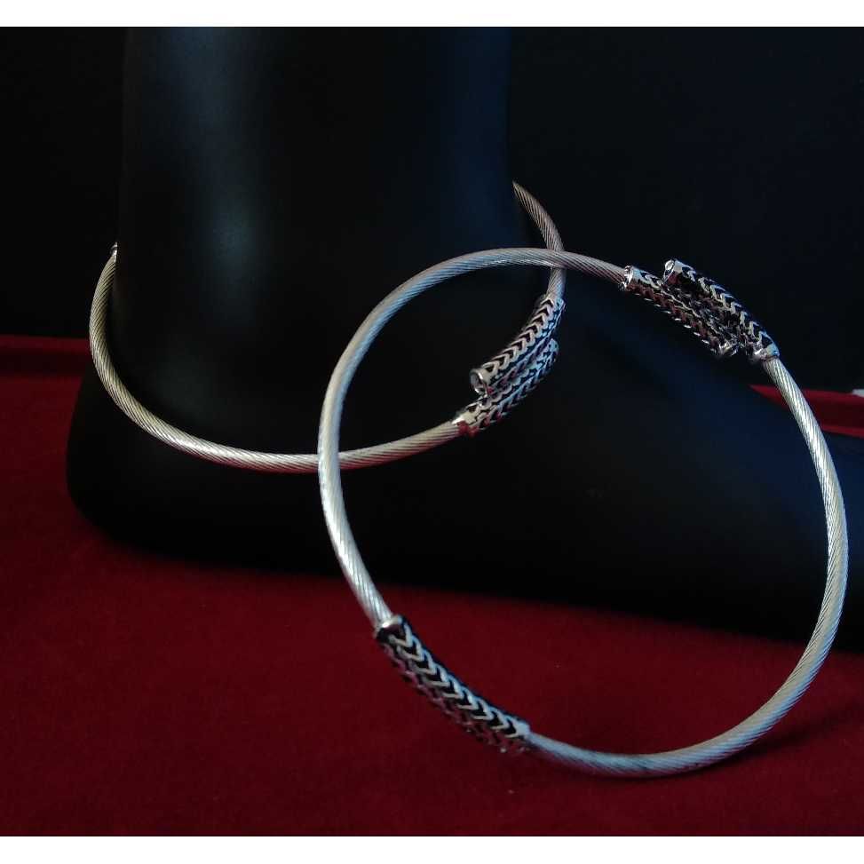 Silver Indian Kada Payal