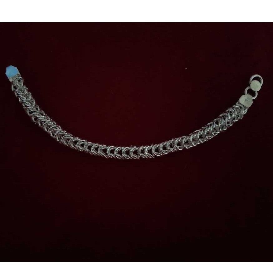 Silver Designer Indian Gents Bracelet