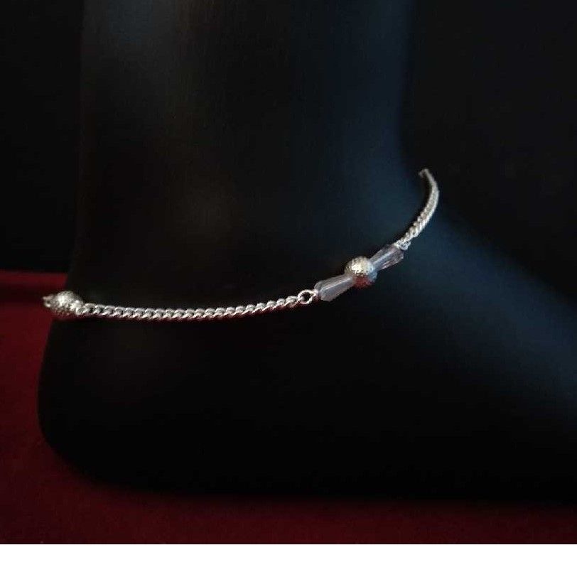Silver Ladies Designer Modern Moti Payal