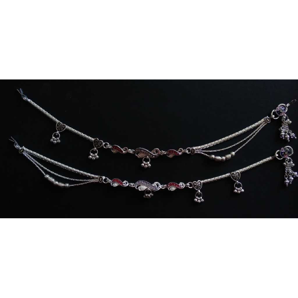 Silver Attractive Traditional Anklet